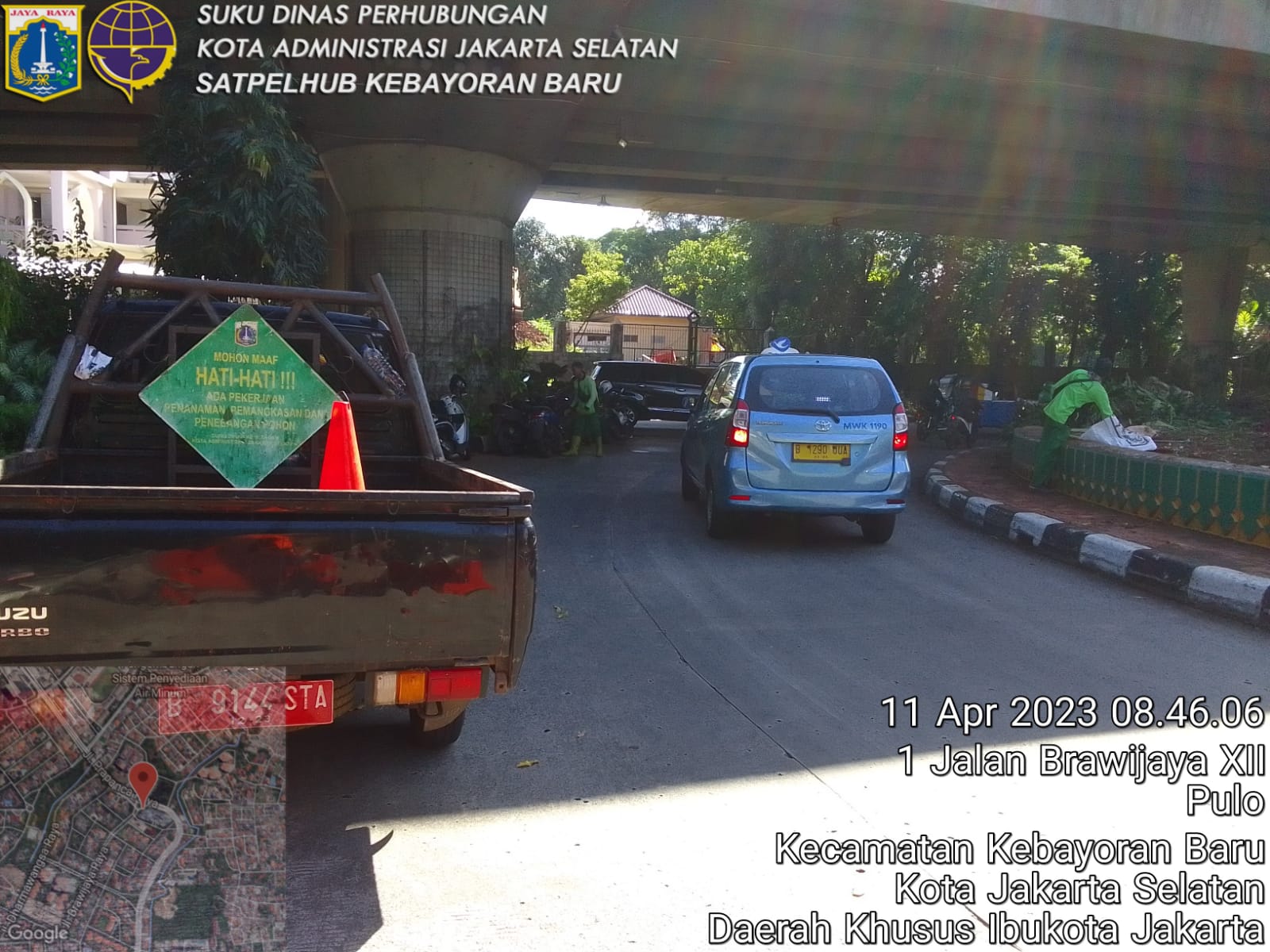 Penataan Taman di Jalan Prapanca Raya Wilayah Kebayoran Baru Jakarta Selatan